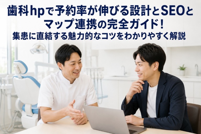 歯科hpで予約率が伸びる設計とSEOとマップ連携の完全ガイド！集患に直結する魅力的なコツをわかりやすく解説