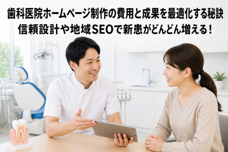 歯科医院ホームページ制作の費用と成果を最適化する秘訣―信頼設計や地域SEOで新患がどんどん増える！