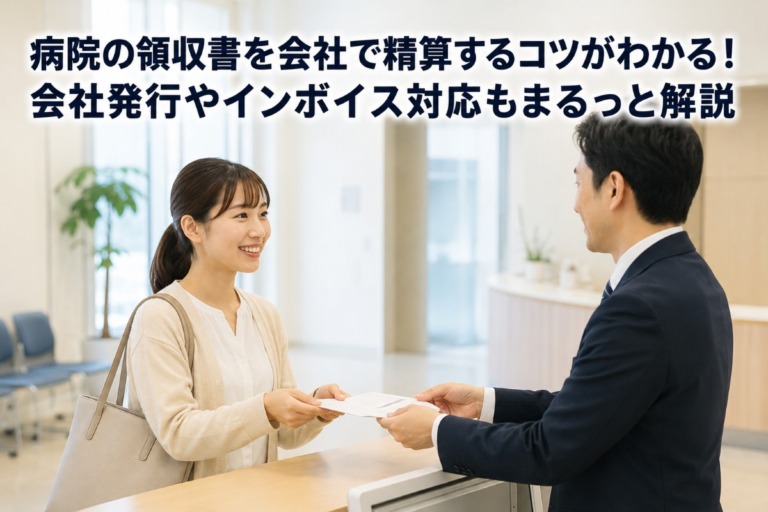 病院の領収書を会社で精算するコツがわかる！会社発行やインボイス対応もまるっと解説