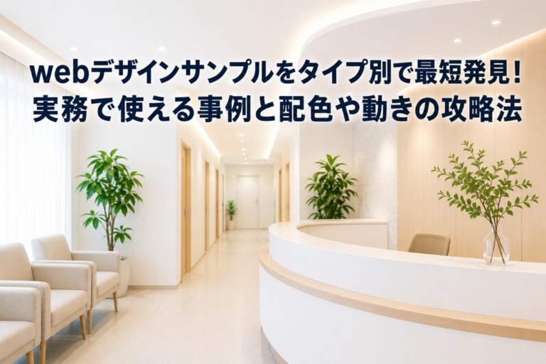 webデザインサンプルをタイプ別で最短発見！実務で使える事例と配色や動きの攻略法