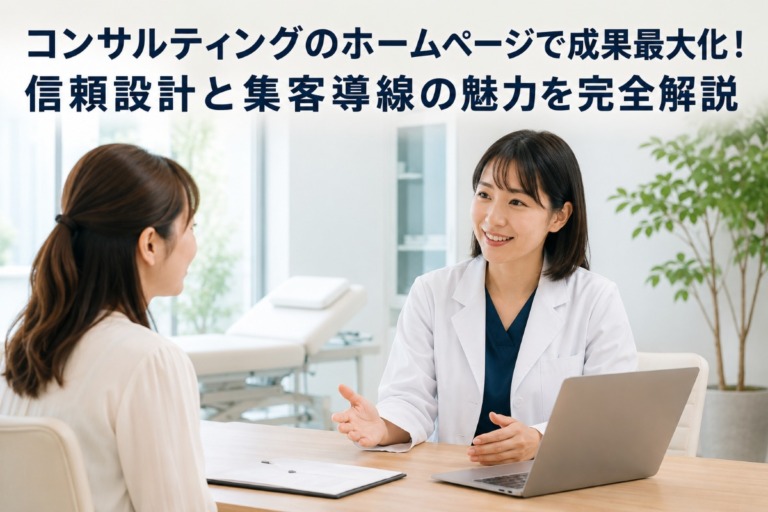 コンサルティングのホームページで成果最大化！信頼設計と集客導線の魅力を完全解説