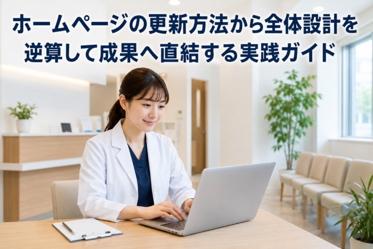 ホームページの更新方法から全体設計を逆算して成果へ直結する実践ガイド