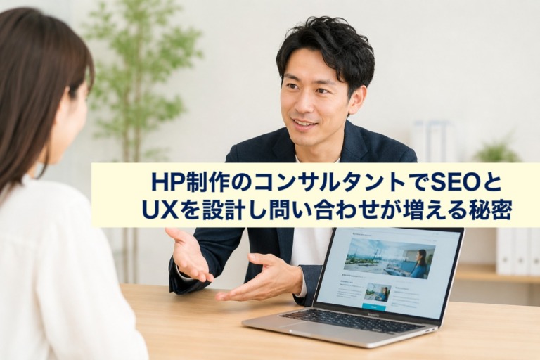 HP制作のコンサルタントでSEOとUXを設計し問い合わせが増える秘密