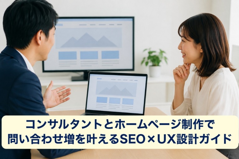 コンサルタントとホームページ制作で問い合わせ増を叶えるSEO×UX設計ガイド