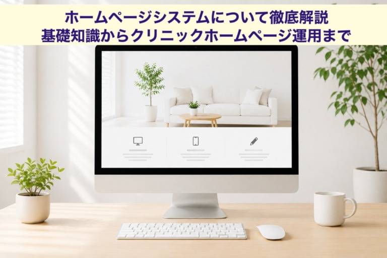 ホームページシステムについて徹底解説｜基礎知識からクリニックホームページ運用まで