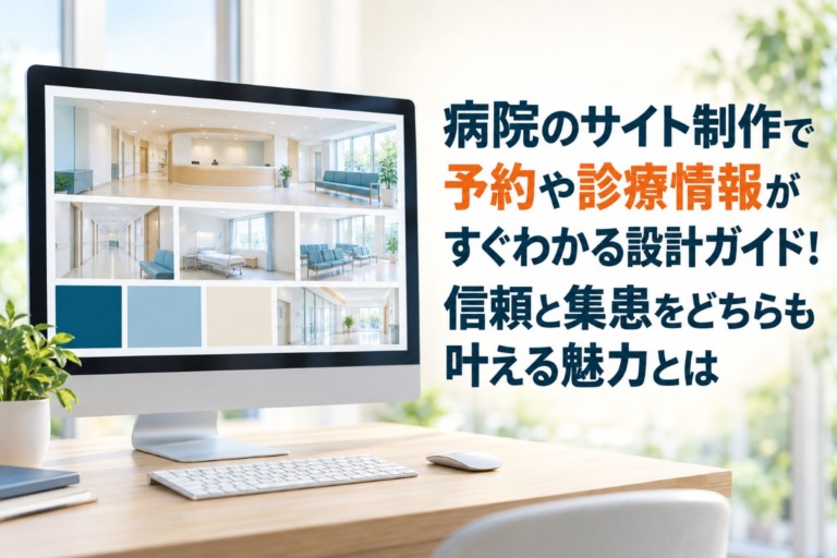 病院のサイト制作で予約や診療情報がすぐわかる設計ガイド！信頼と集患をどちらも叶える魅力とは