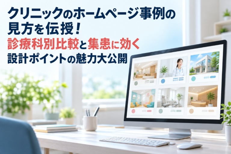 クリニックのホームページ事例の見方を伝授！診療科別比較と集患に効く設計ポイントの魅力大公開