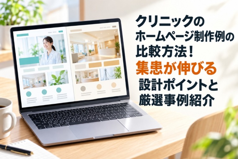 クリニックのホームページ制作例の比較方法！集患が伸びる設計ポイントと厳選事例紹介
