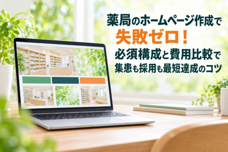 薬局のホームページ作成で失敗ゼロ！必須構成と費用比較で集患も採用も最短達成のコツ